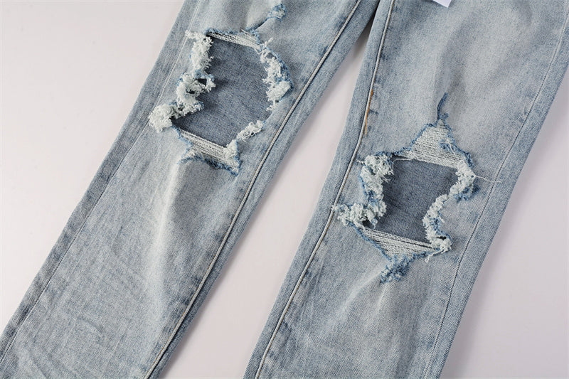 Men's Purple Jeans 9010