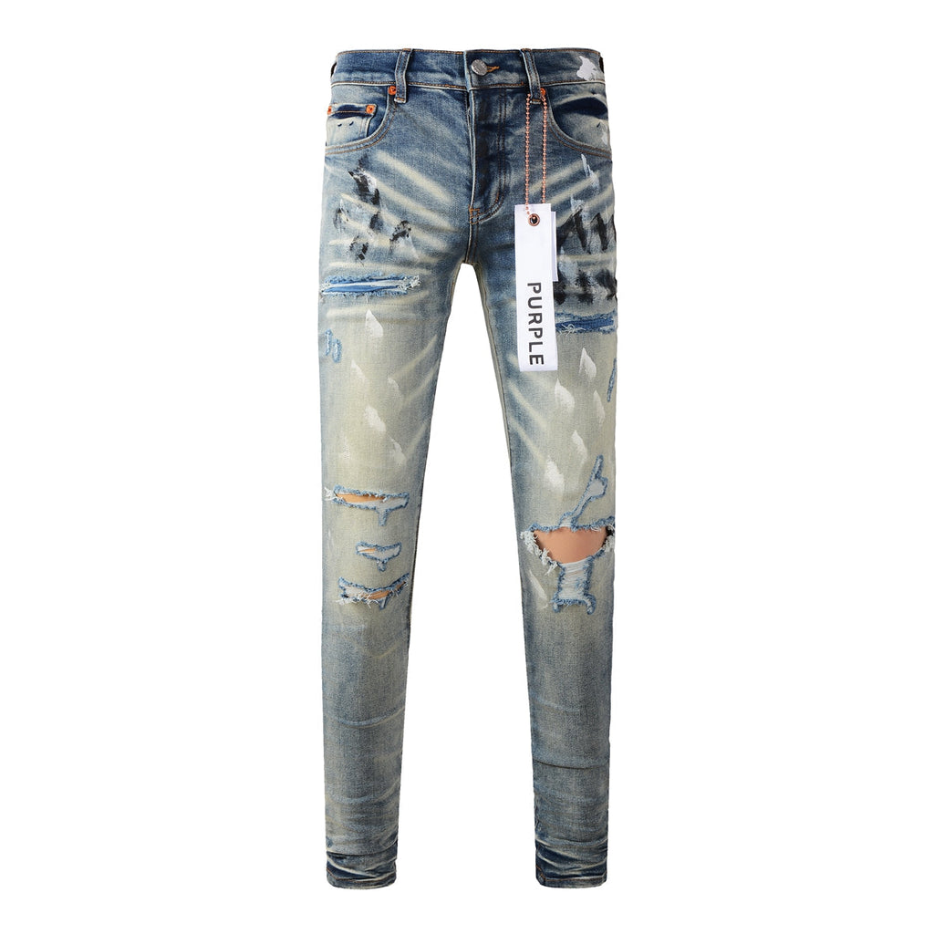 Men's Purple Jeans 9037